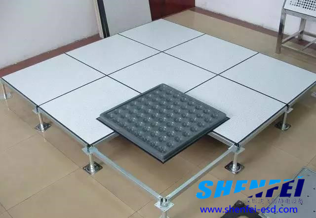 機房防靜電地板安裝效果02